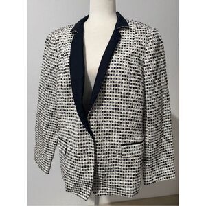 Lafayette 148 New York textured woven blazer 16